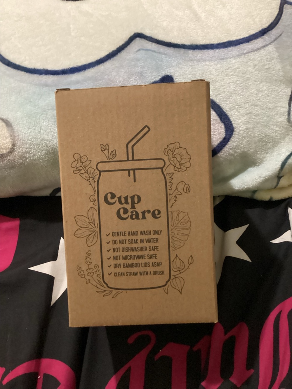 Cup Care Bamboo Lid Cup - featuring flowers